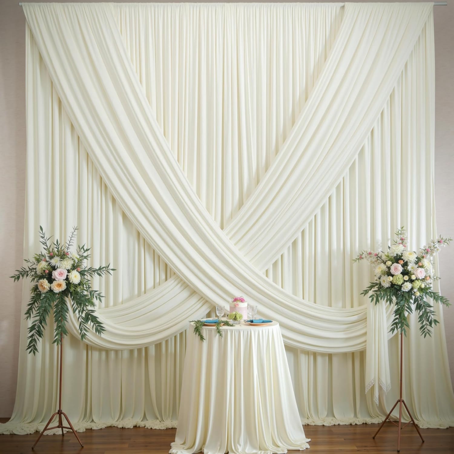 Wrinkle Free Backdrop Curtain  - Office Tech Background review and price