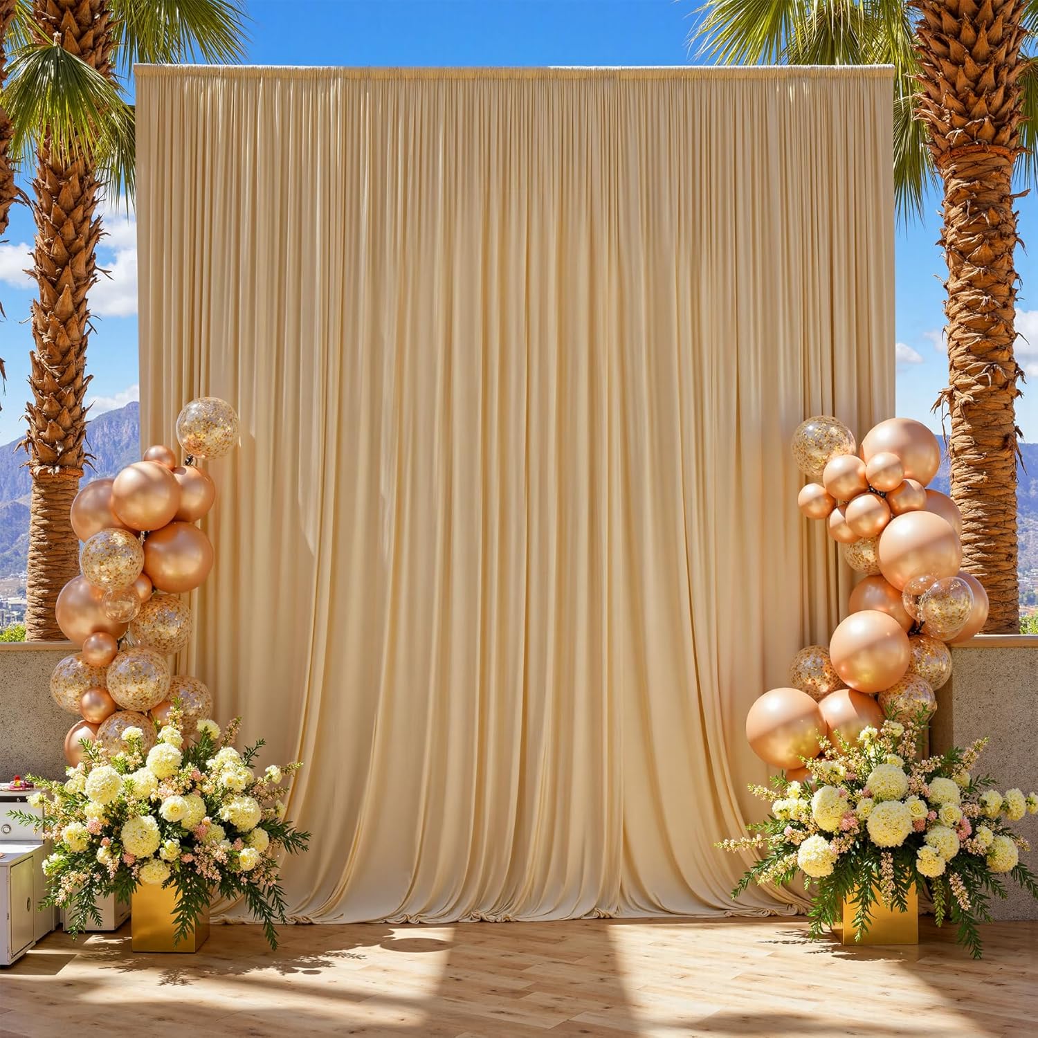 Wrinkle Free Backdrop Curtain  - Office Tech Background review and price