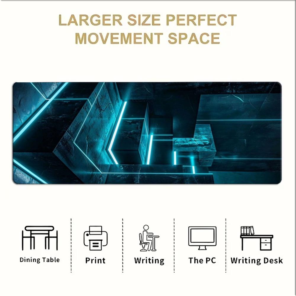 Cyan Neon Tech Geometric Large - The Office Tech review and price
