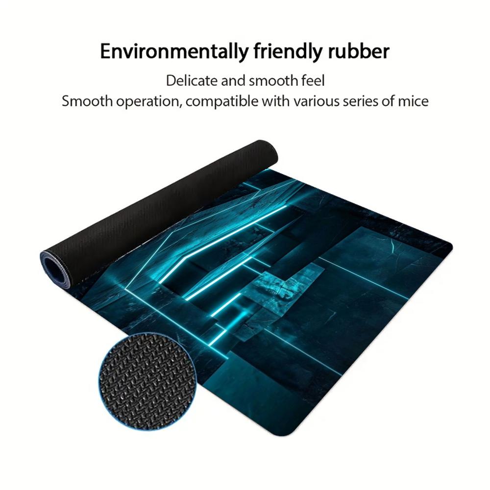 Cyan Neon Tech Geometric Large - The Office Tech review and price