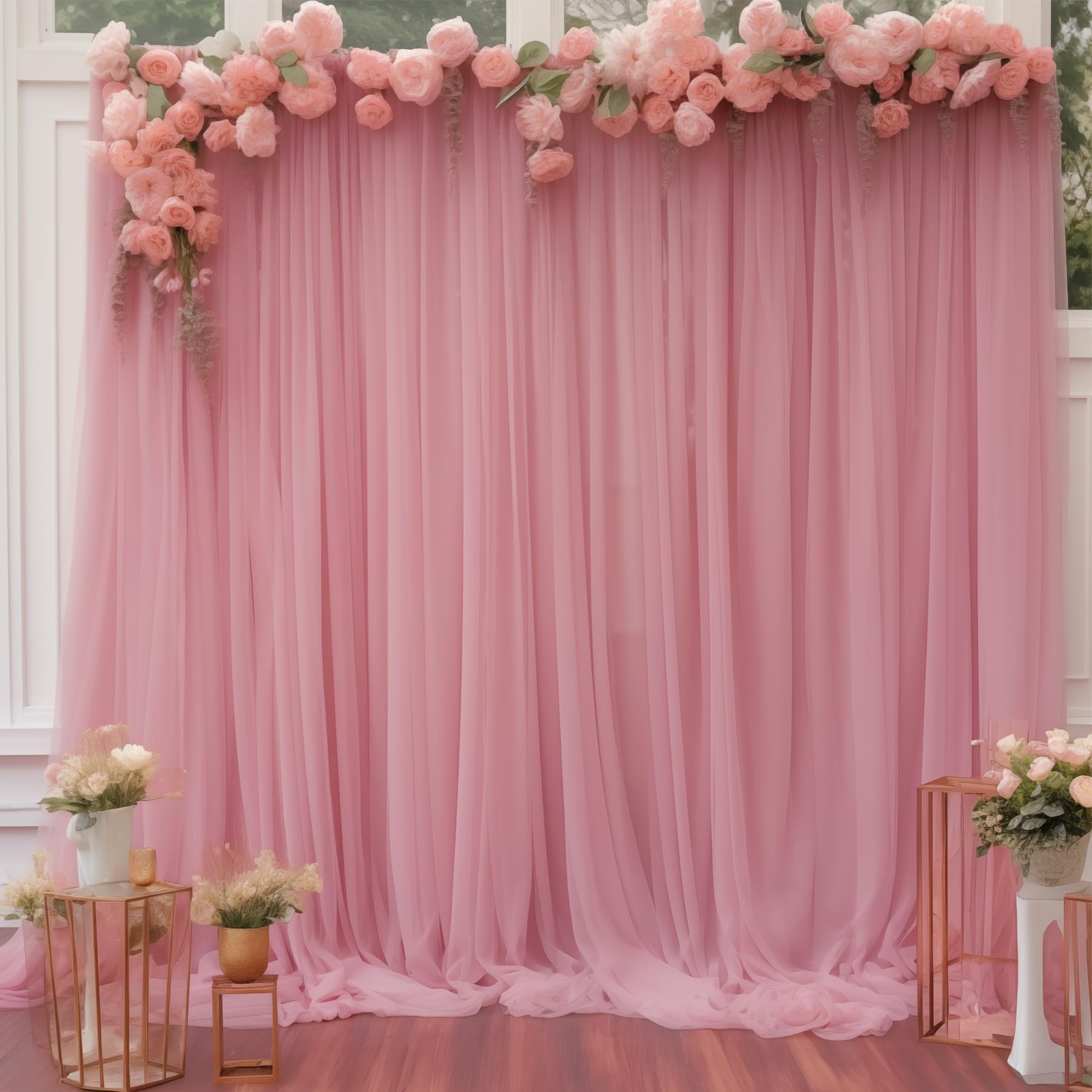 5FT×10FT Chiffon Backdrop Curt - Office Tech Background review and price