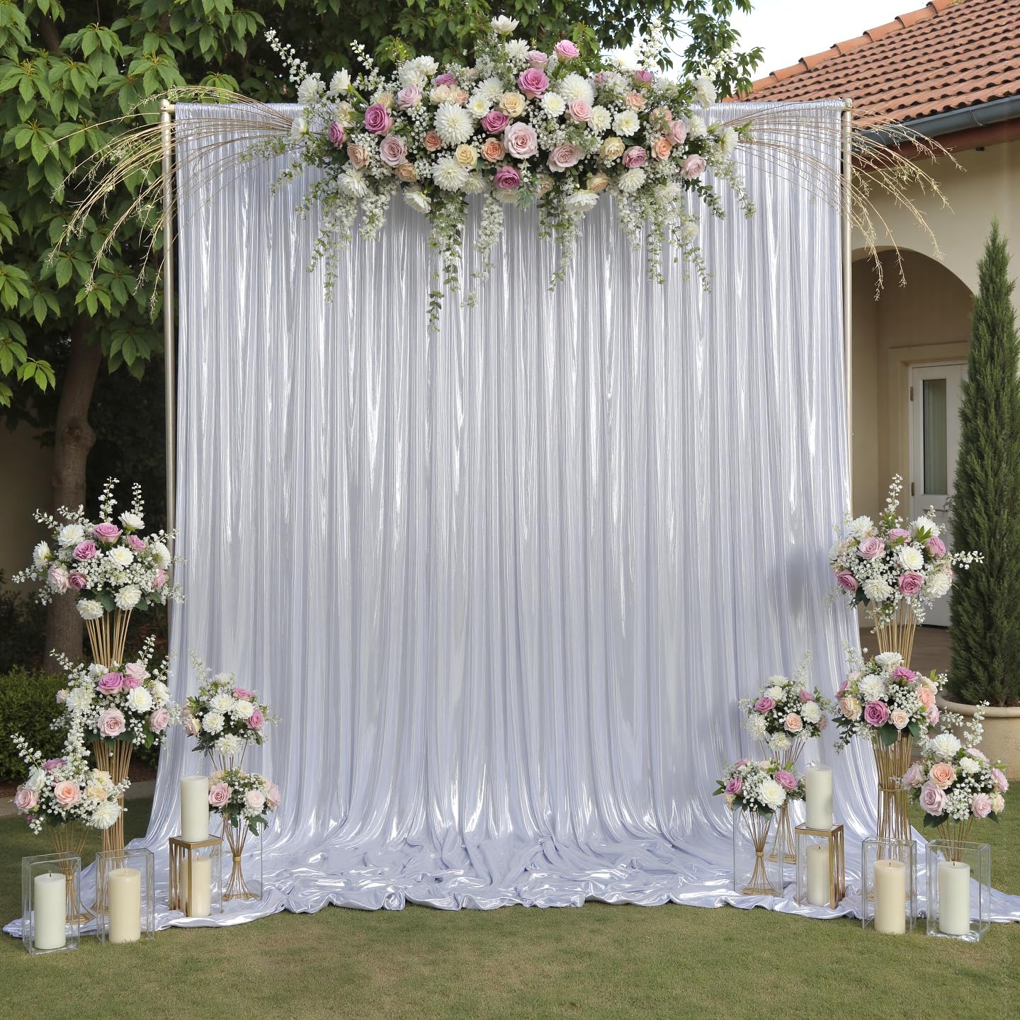 5x10ft Laser Backdrop Curtains - Office Tech Background review and price