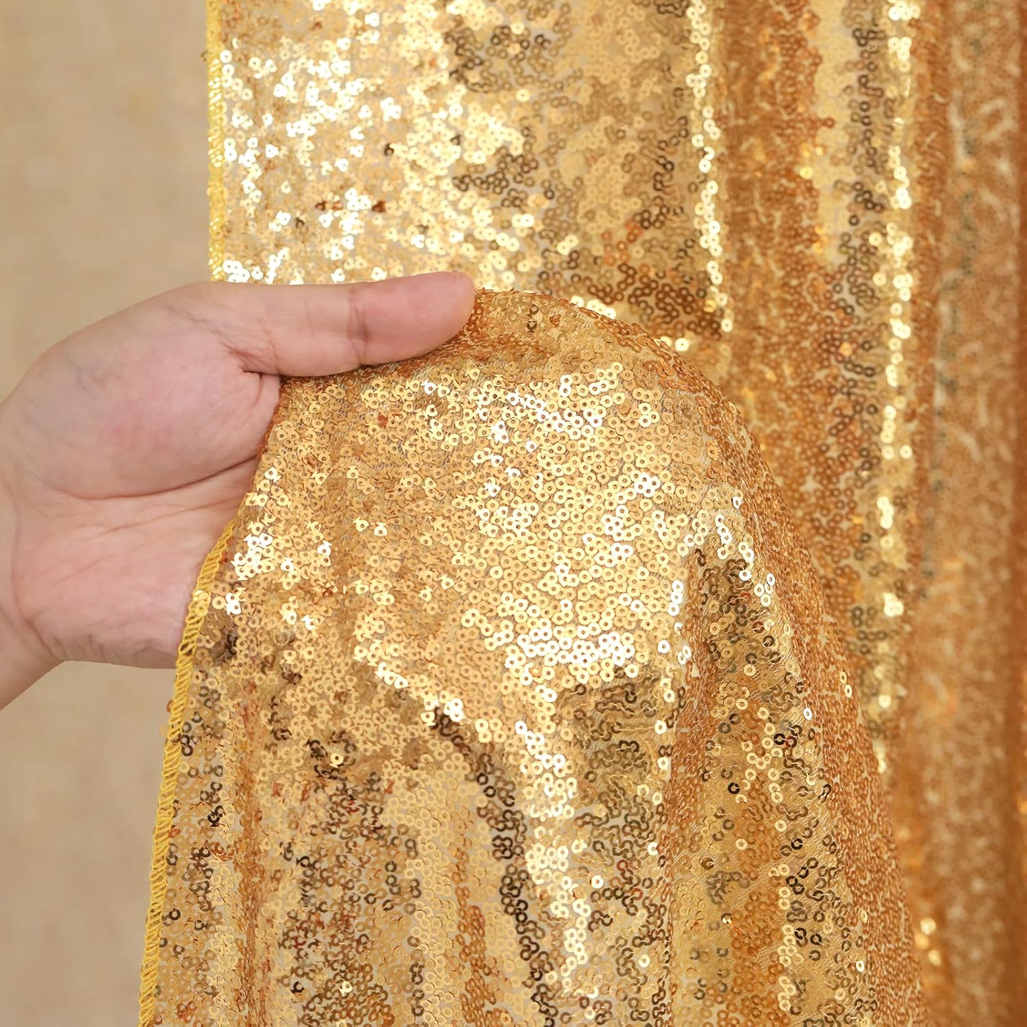 2 Panels Sequin Backdrop Curta - Office Tech Background review and price