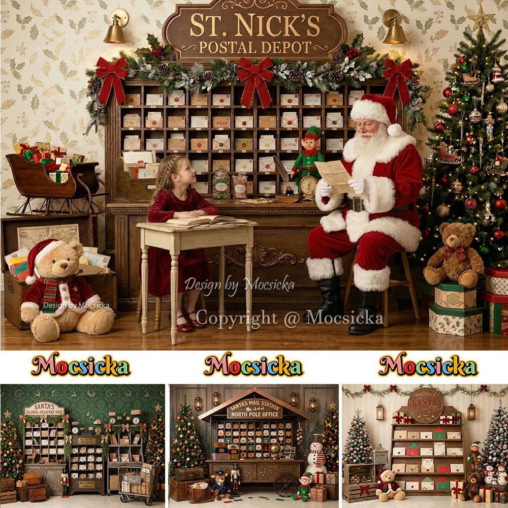 Mocsicka Christmas North Pole  - Office Tech Background review and price