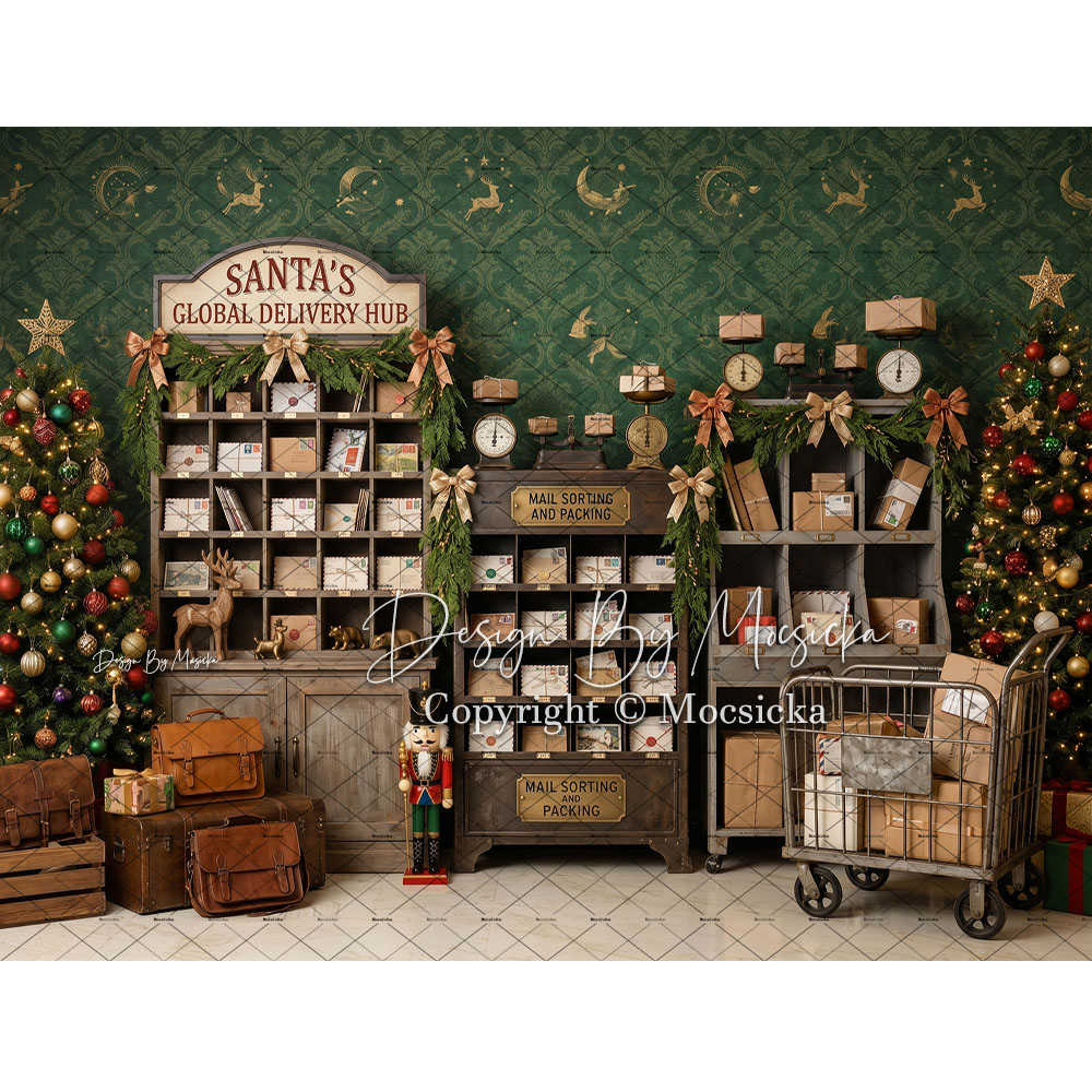 Mocsicka Christmas North Pole  - Office Tech Background review and price