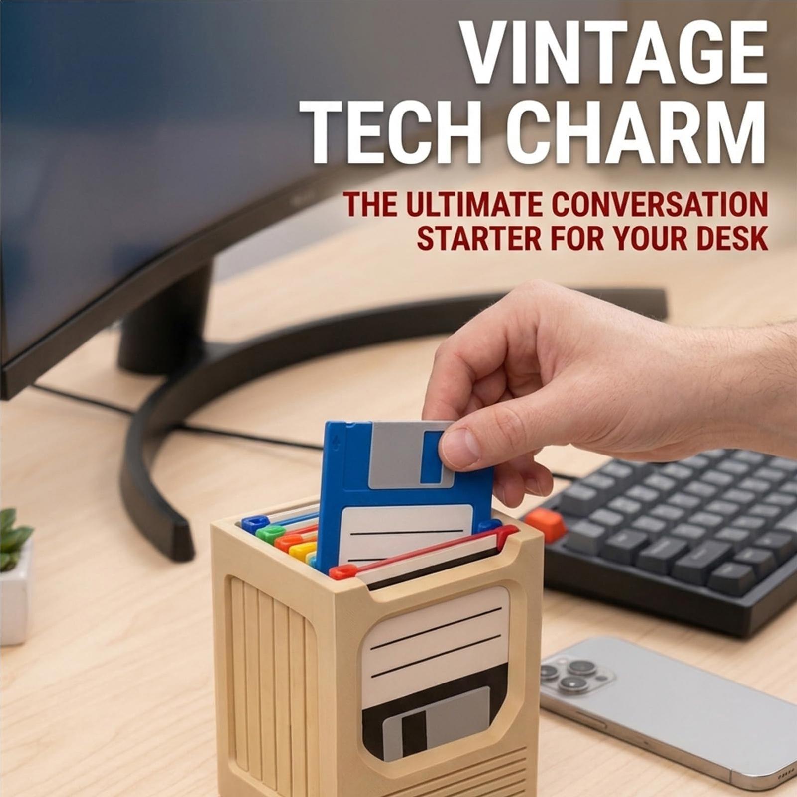 Retro Tech Coaster Holder Set  - The Office Tech review and price